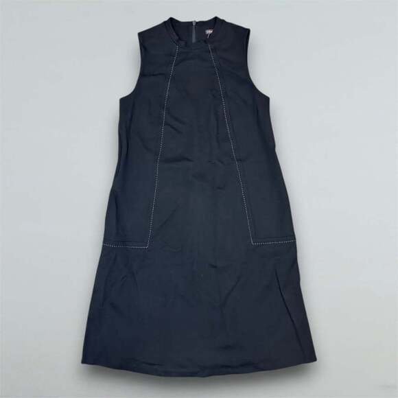 J. McLaughlin Dresses & Skirts - Black Sleeveless Shift Dress Pockets Stretch Knit Mini XS